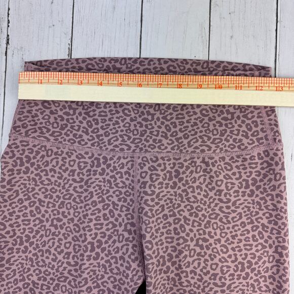 All Fenix x Anthropologie Pink Leopard High Rise 7/8 Ankle Leggings Size Medium - Picture 9 of 10